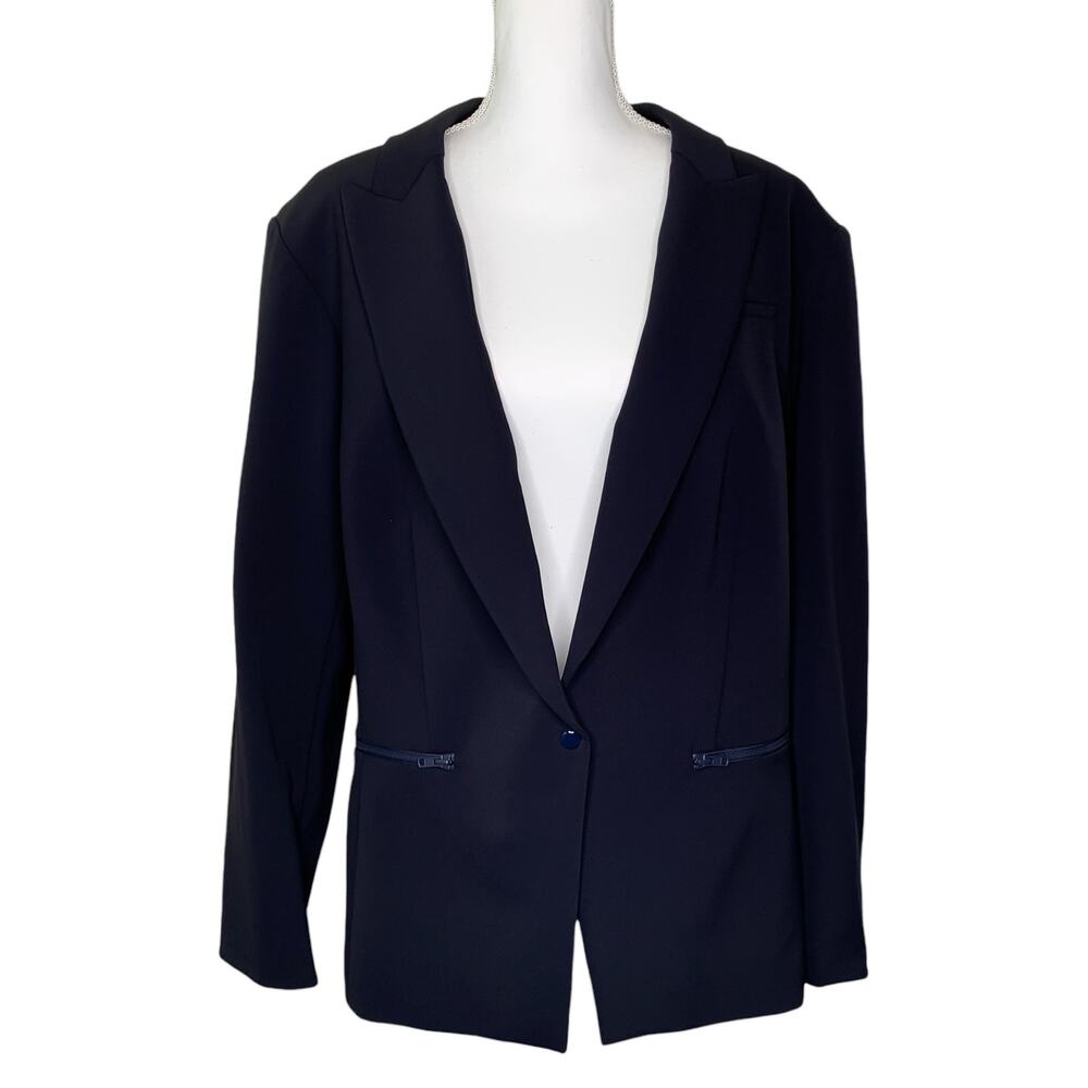 Veronica Beard Navy Scuba Dickey Blazer NWT Plus Size 22